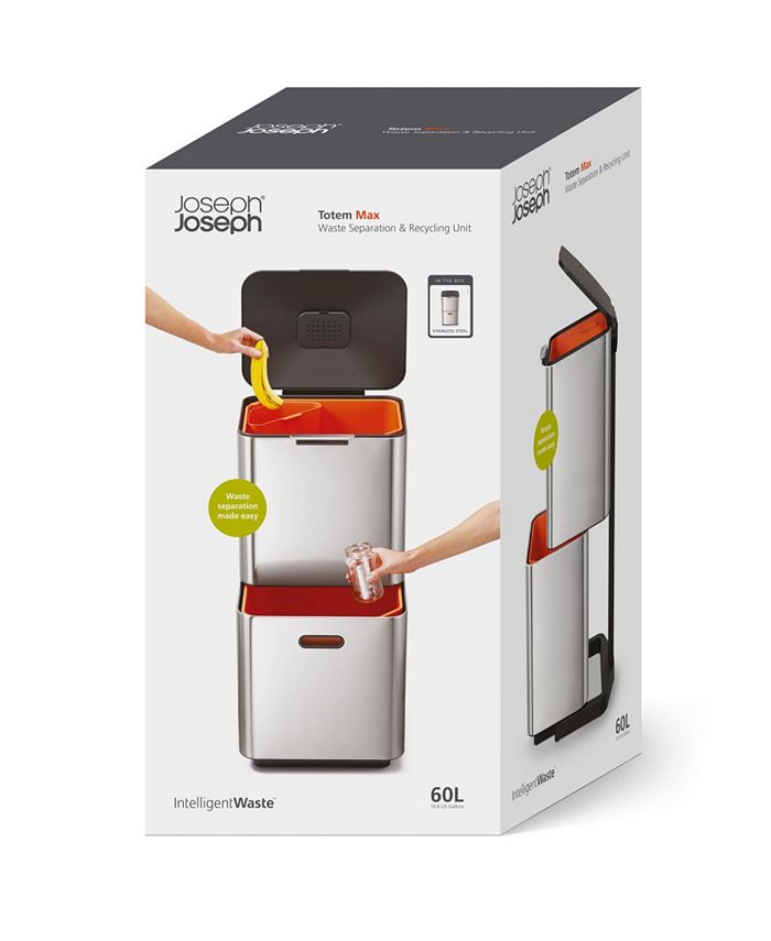 Joseph Joseph Stainless Steel Totem Max 60L Waste Separation