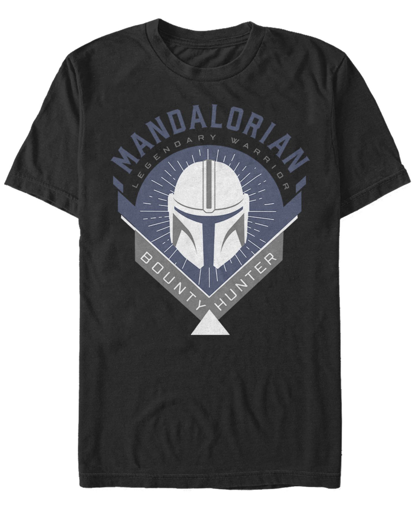 Мужская футболка Fifth Sun Star Wars The Mandalorian Warrior Emblem Short Sleeve, цвет: Чёрный — фото 1