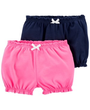 Carter's Baby Girls 2-Pk Cotton Pull-On Bubble Shorts