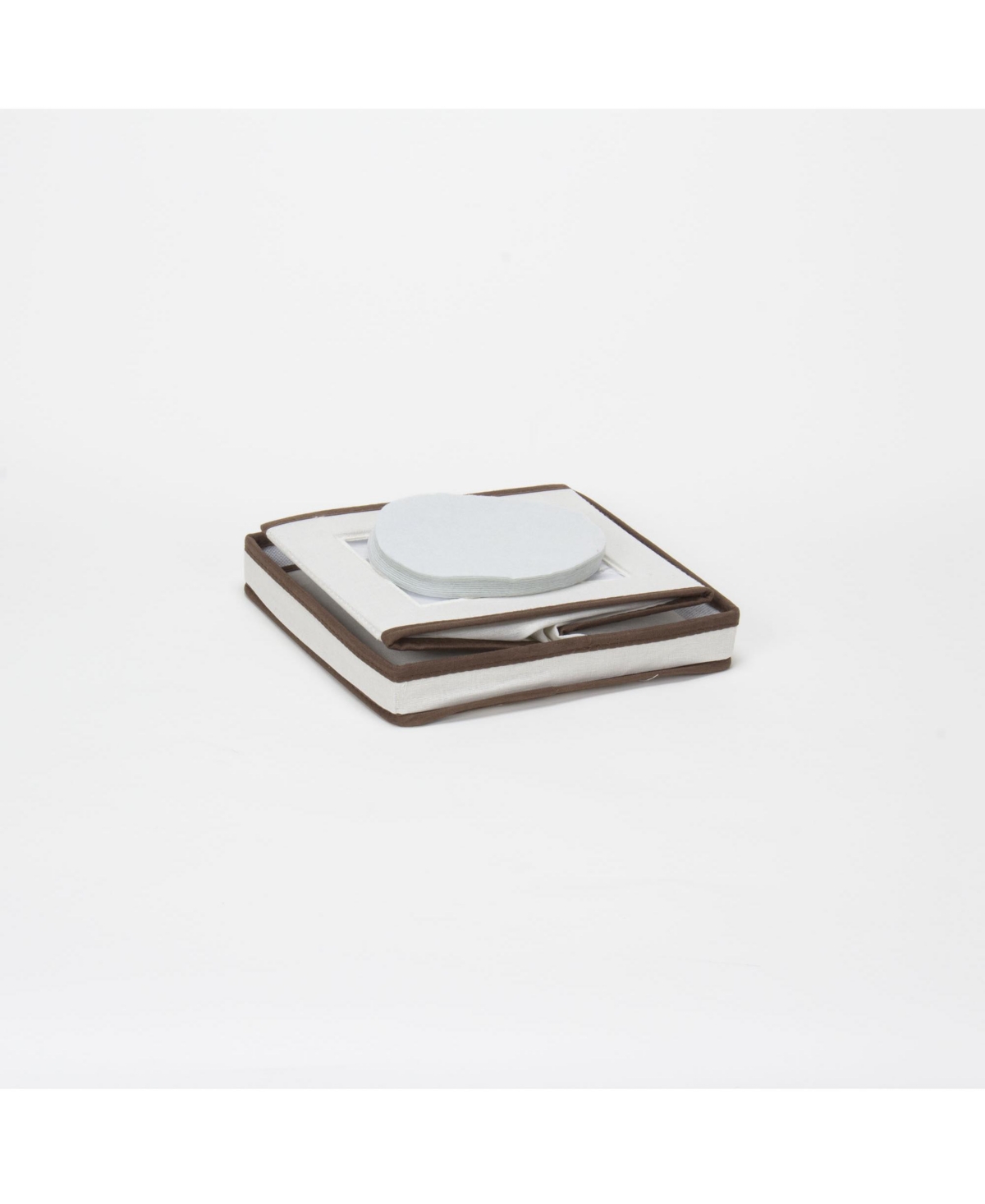 HOUSEHOLD ESSENTIALS CHINA PLATE STORAGE BOX, SALAD PLATE STORAGE, WINDOWED PANEL, STACKABLE AND FOLDABLE FRAME, HANDLES  