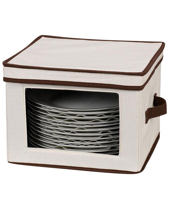 Household Essentials Dinner Plate Storage Box Macy's