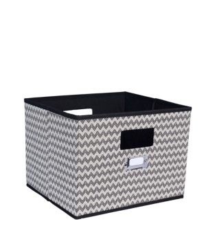Household Essentials Deluxe Open Storage Bin with Cutout Handles