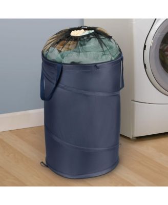 Mesh Pop Up Laundry Hamper, Navy