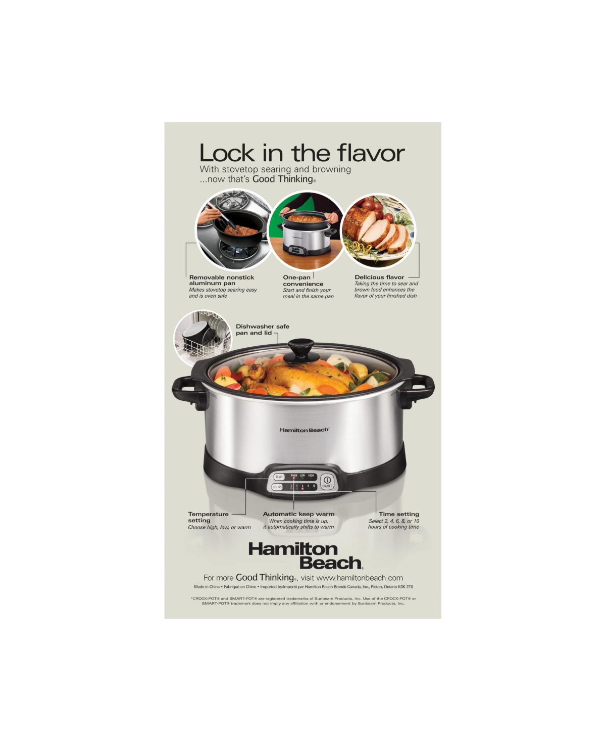 Hamilton Beach Stovetop Sear & Cook Slow Cooker