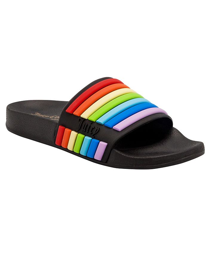 Juicy Couture Wynnie Rainbow Pool Slides & Reviews - Sandals - Shoes ...