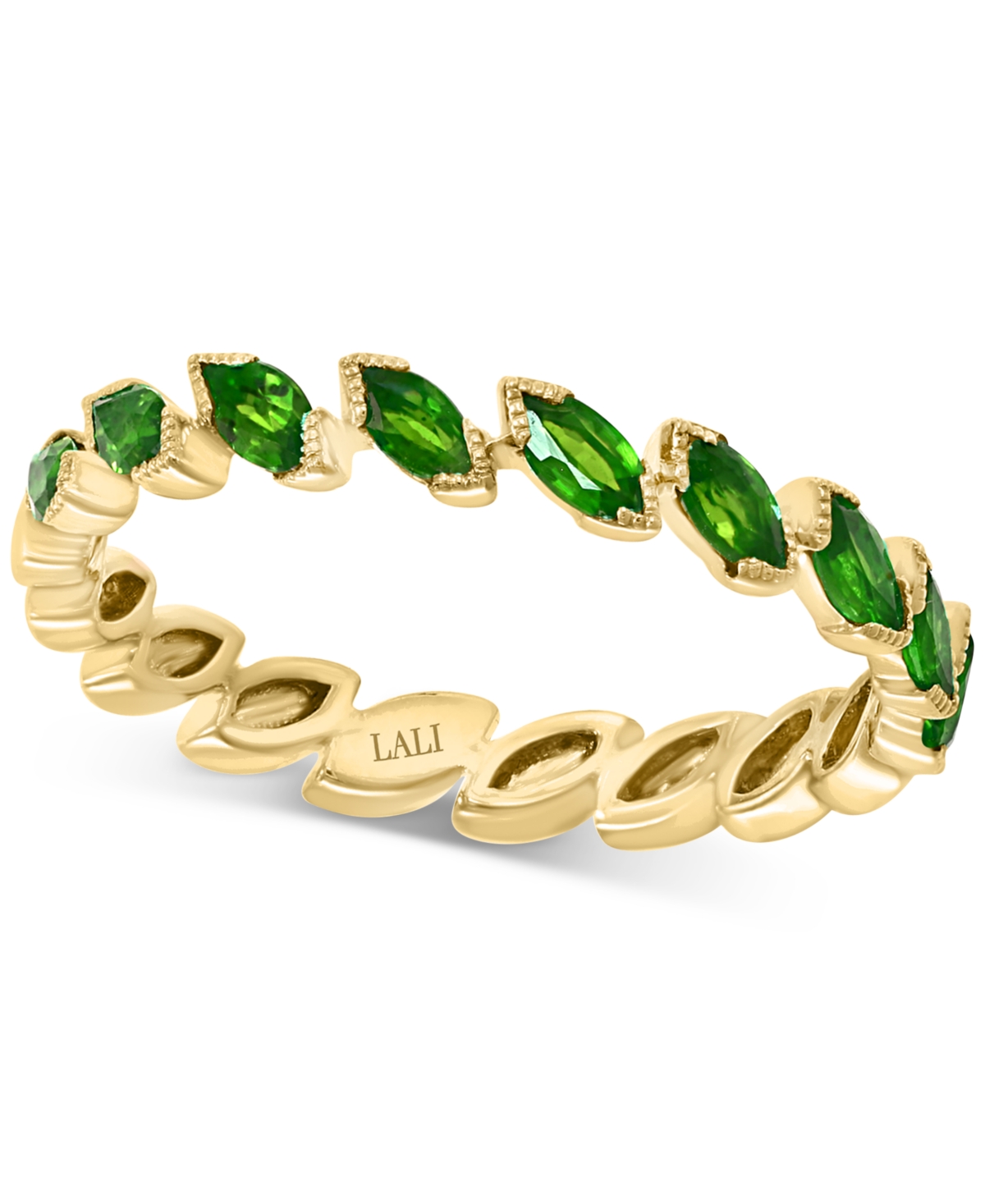 Emerald Marquise Band (3/4 ct. t.w.) in 14k Gold (Also Available in Ruby) - Emerald