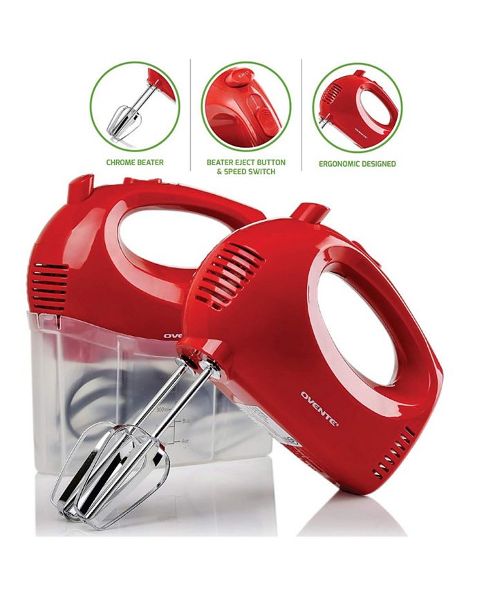 Electric Hand Mixer, One Button Eject Design, 6 Speeds