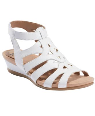 earth white sandals