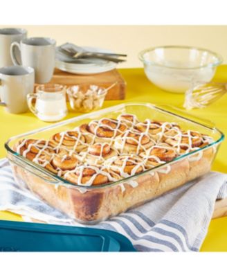 Pyrex Deep 9" x 13" Oblong with Blue Lid