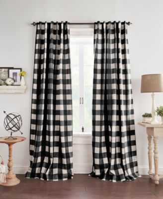 Elrene - Grainger 52" x 95" Buffalo Check Blackout Curtain Panel