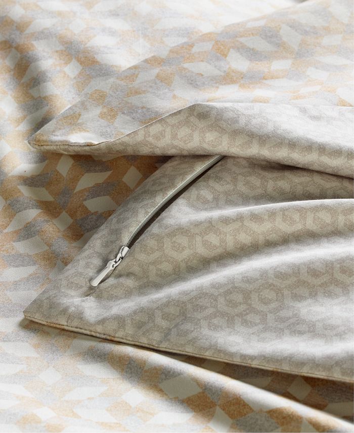 Hotel Collection CLOSEOUT! Bedford Geo Duvet Cover, King, Created for