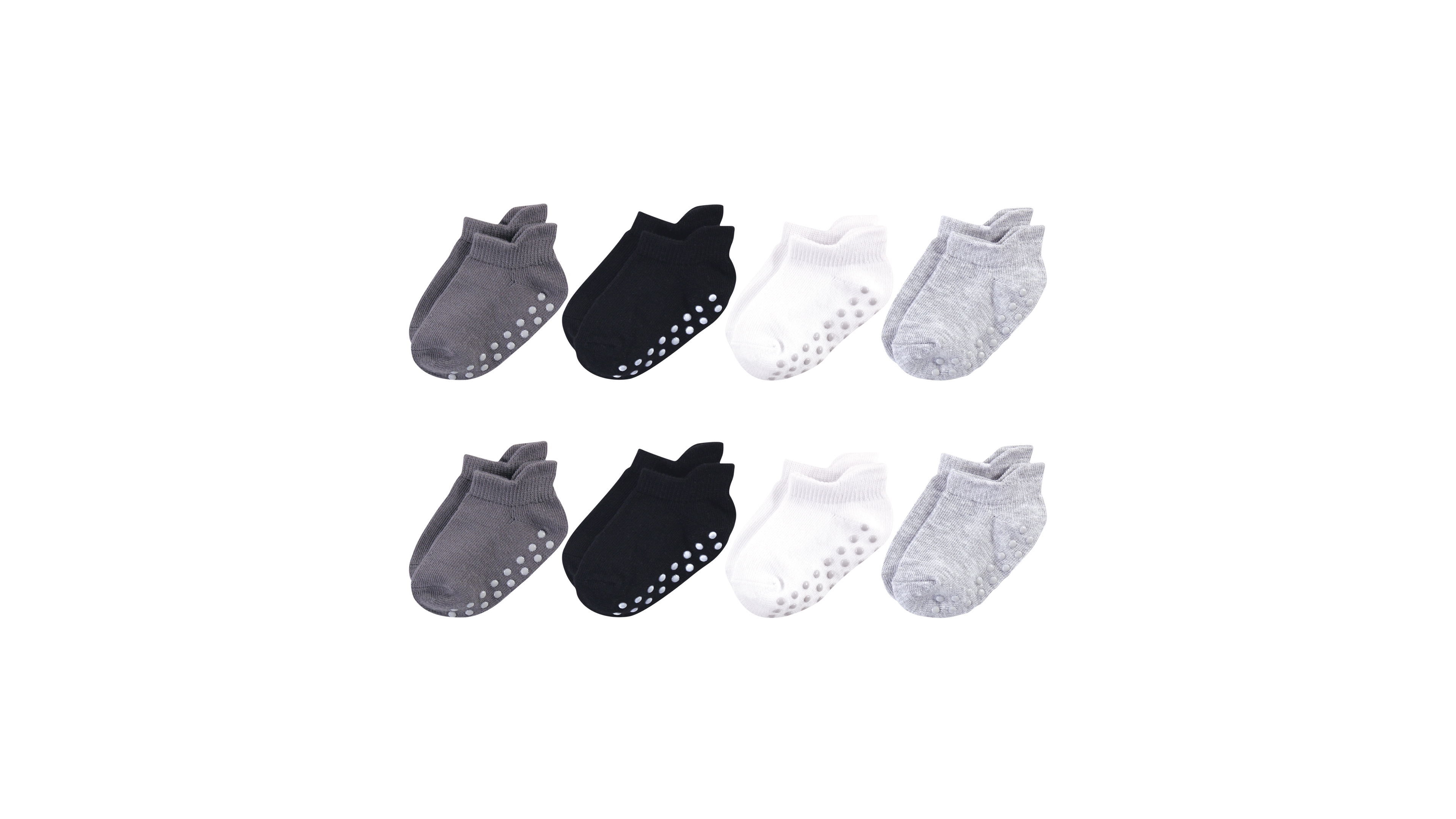 Touched by Nature Safe Steps Natural Cotton Socks with Non Skid Grip