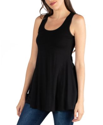 Women's Scoop Neck Sleeveless Tunic Top
