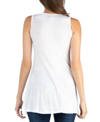 Women's Scoop Neck Sleeveless Tunic Top