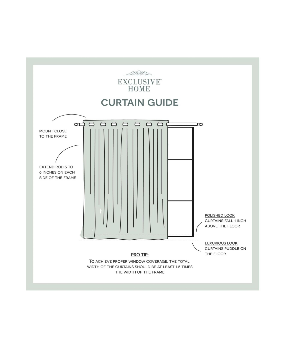 Exclusive Home Curtains Loha Patio Grommet Top Single Curtain Panel, 108" X 96" In White