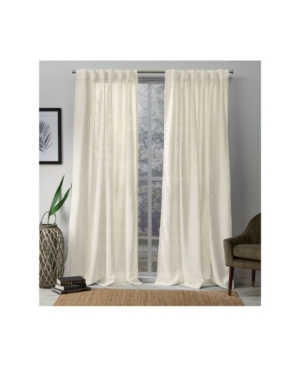 Exclusive Home Curtains Bella Sheer Hidden Tab Top Curtain Panel Pair, 54" X 84" In Ivory