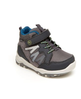 Stride Rite Boys' Angus Boots - Machine Washable Fashion Boots With Hook & Loop, Memory Foam (Toddler Sizes)
