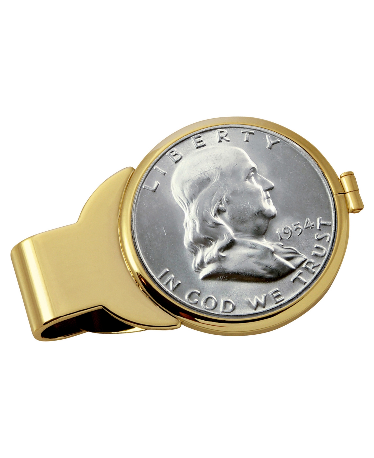 Men's American Coin Treasures Silver Franklin Half Dollar Coin Money Clip - Gold