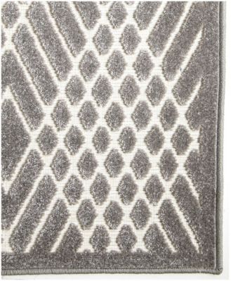 CLOSEOUT! Orian Social Living Ravinia Gray 7'9" x 10'10" Outdoor Area Rug