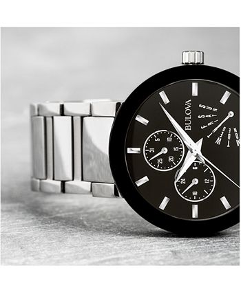 Bulova - Men's Stainless Steel Strap Watch 40mm 96C105