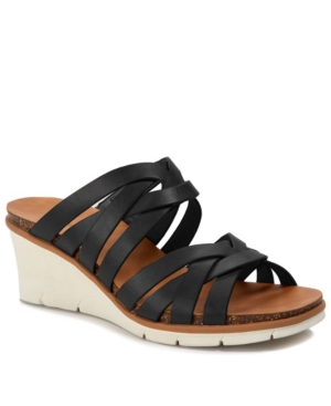 image of Baretraps Bonnita Strappy Slip-on Wedge Sandals Women-s Shoes