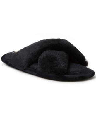 Women's Jessica Furry Crossband Slide Slipper