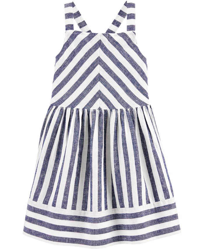 Carter s Toddler Girls Blue Striped Dress Macy s