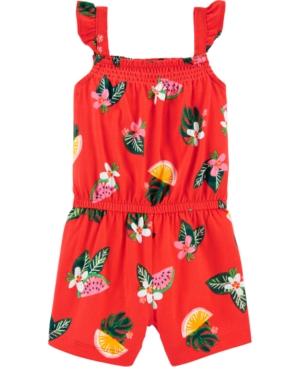 Carter's Baby Girls Floral Fruit Romper