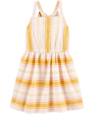 mustard yellow toddler dress