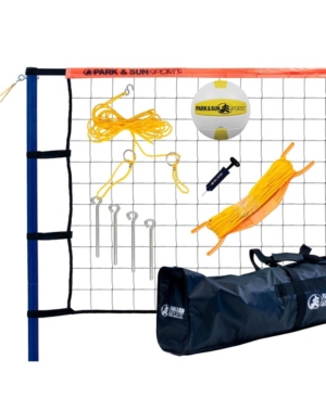 Park & Sun Sports Spiker Sport Steel Portable Outdoor Volleyball Net Set with Bag
