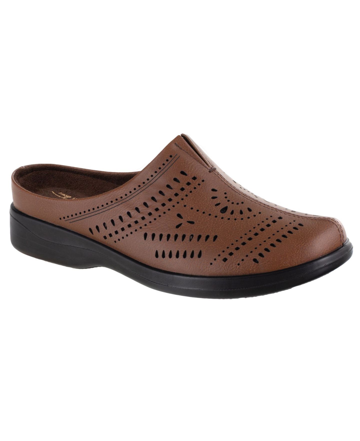 Женские сабо Easy Street Kay Comfort Mules, цвет: Тёмный рыжевато-коричневый — фото 1