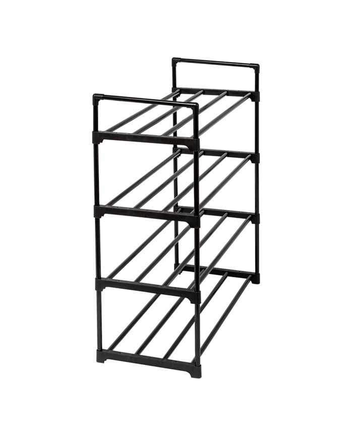 Honey Can Do 4Shelf Black Modular Shoe Rack Macy's