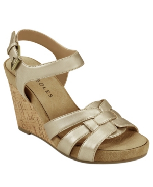 image of Aerosoles Pennsville Strappy Wedge Women-s Shoes