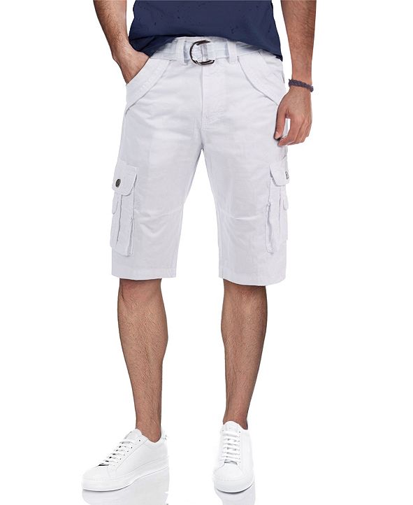 X-Ray Men's Belted Double Pocket Bermuda Cargo Shorts & Reviews ...