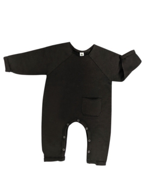 Earth Baby Outfitters Baby Boys and Girls Organic Cotton Raw Edge Romper