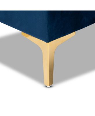 Valere Glam and Luxe Upholstered Button Tufted Storage Ottoman