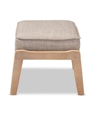 Sigrid Mid-Century Modern Upholstered Ottoman