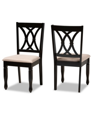 Furniture Reneau Transitional 2 Piece Dining Chair Set With Seat In Sand
