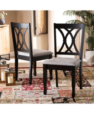 Reneau Transitional 2 Piece Dining Chair Set with Seat