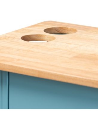 Liona Modern and Contemporary Kitchen Storage Cart