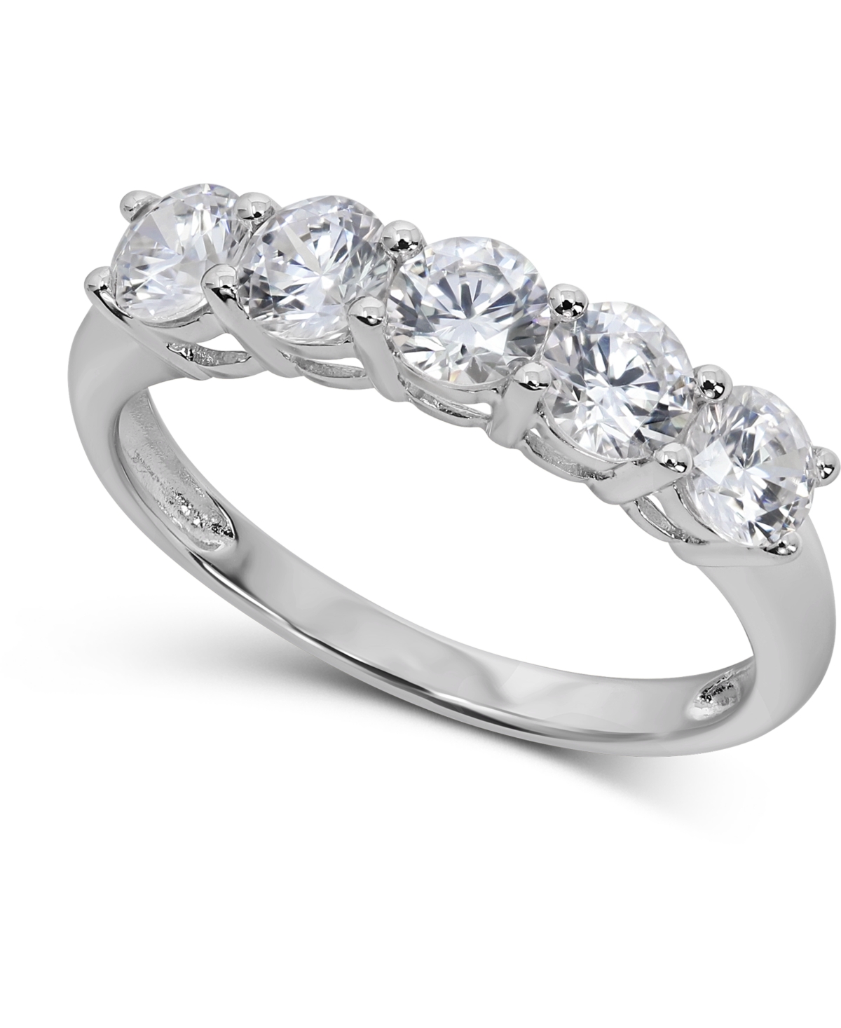 Cubic Zirconia Ring in 14k White Gold - White Gold