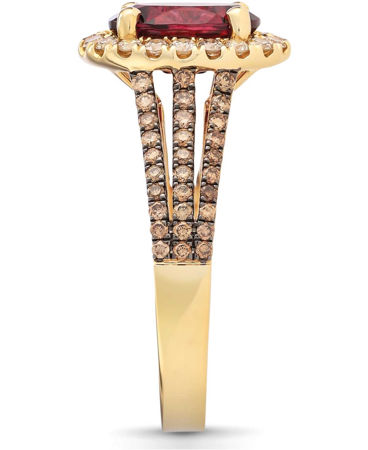 Le Vian Raspberry Rhodolite (2 ct. t.w.) and Diamond (5/8 ct. t.w.) Ring in 14k Rose Gold