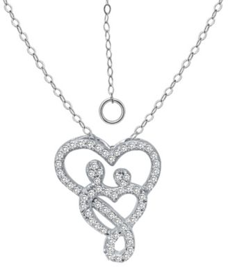 Giani Bernini Intertwined Hearts Pendant Necklace in Sterling