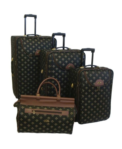 Чемоданы American Flyer Lyon 4 Piece Luggage Set, цвет: Чёрный