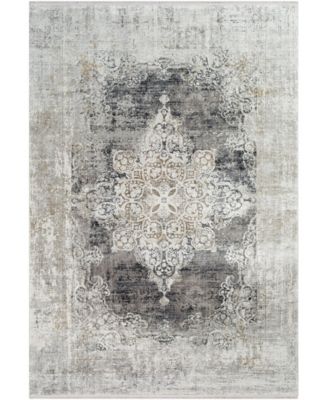 Solar SOR-2305 Charcoal 3' x 5' Area Rug