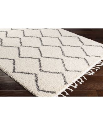 Berber Shag BBE-2303 Charcoal 7'10" x 10'2" Area Rug