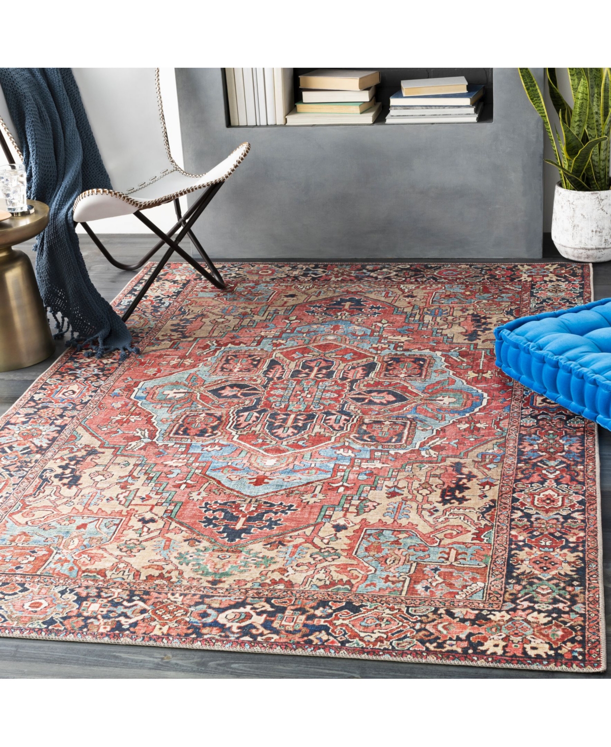 Livabliss Iris Irs-2310Area Rug - Red
