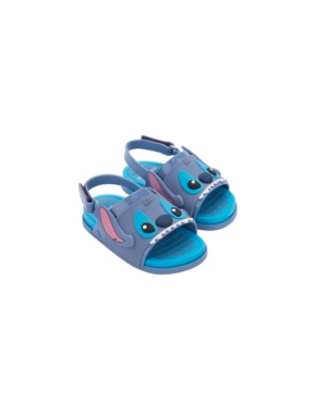 image of Mini Melissa Toddler Girls Beach Slide Stitch Sandal