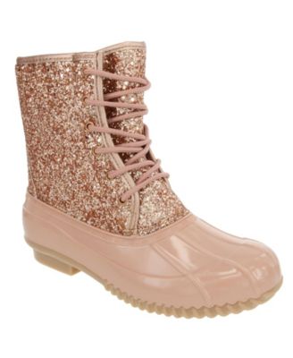 glitter sperry duck boots