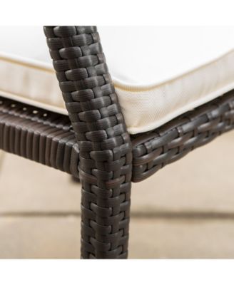 Rhode Island Outdoor Dining Chairs with Cushions, Set of 2